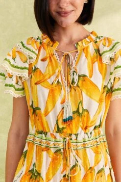 Farm Rio Off-White Peppers Maxi Dress -Farm Rio 309305 03