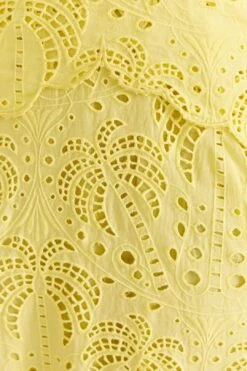 Farm Rio Light Yellow Richelieu Midi Dress -Farm Rio 309337 05