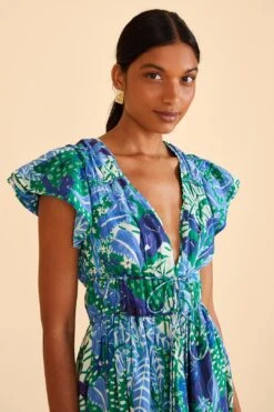 Farm Rio Green Jungle Panther Mini Dress 7 Farm Rio Green Jungle Panther Mini Dress -Farm Rio 309352 03