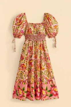 Farm Rio Pink Painted Bananas Midi Dress 11 Farm Rio Pink Painted Bananas Midi Dress -Farm Rio 309358 06