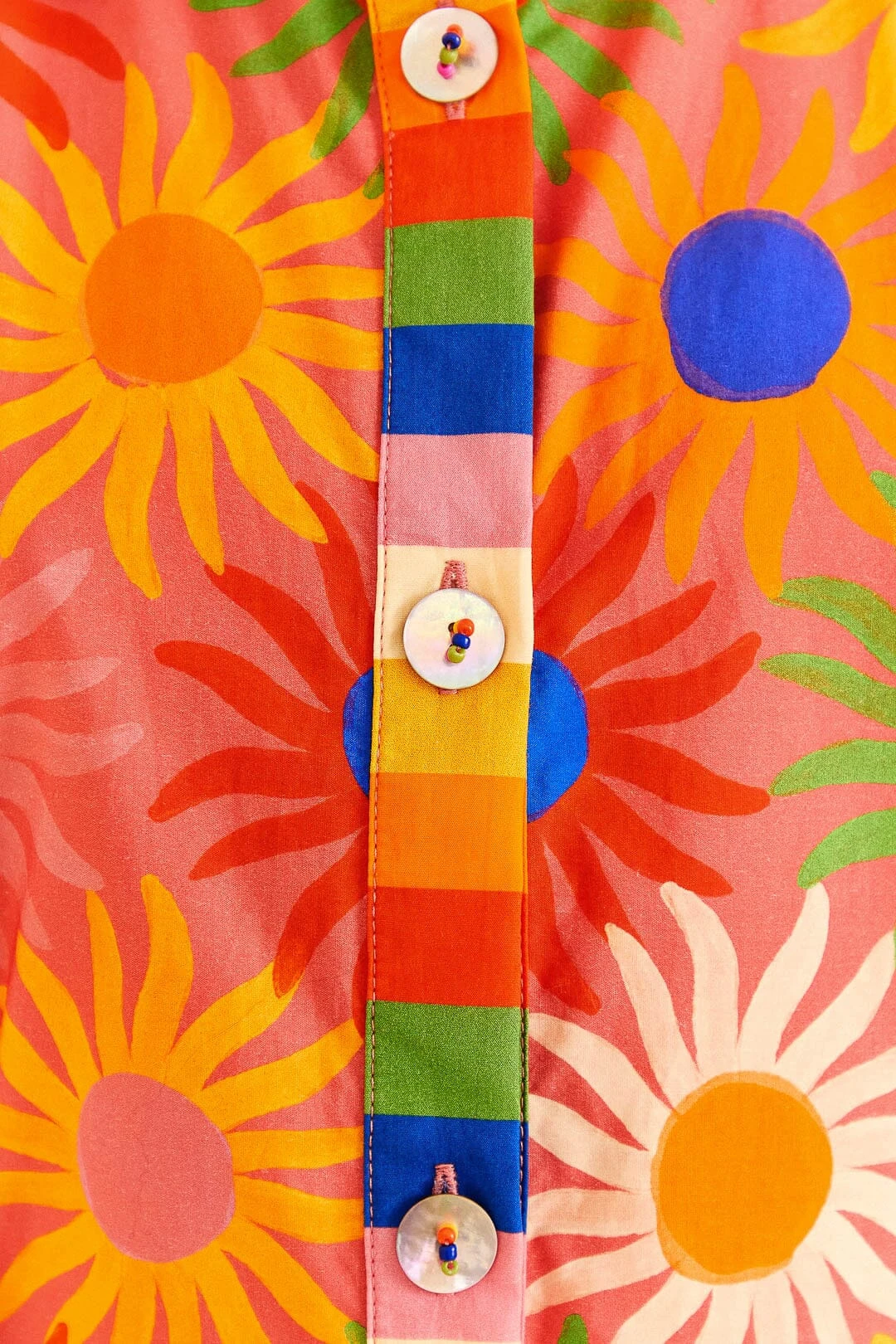 Farm Rio Coral Mixed Graphic Macaws Midi Dress 5 Farm Rio Coral Mixed Graphic Macaws Midi Dress - Image 5