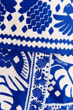 Farm Rio Navy Blue Jungle Scarf Mini Skirt 10 Farm Rio Navy Blue Jungle Scarf Mini Skirt -Farm Rio 309382 05