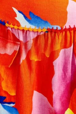 Farm Rio Red Ombre Chita Midi Skirt 10 Farm Rio Red Ombre Chita Midi Skirt -Farm Rio 309389 05