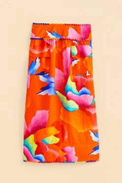 Farm Rio Red Ombre Chita Midi Skirt 11 Farm Rio Red Ombre Chita Midi Skirt -Farm Rio 309389 06