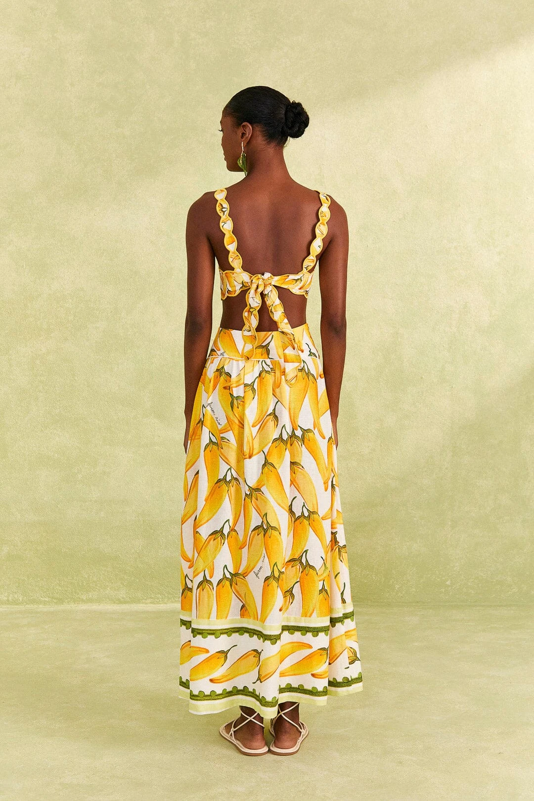 Farm Rio Off-White Peppers Maxi Skirt 4 Farm Rio Off-White Peppers Maxi Skirt - Image 4