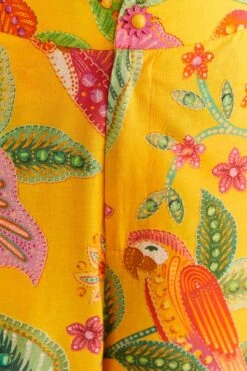 Farm Rio Yellow Macaw Bloom Pants -Farm Rio 309404 05