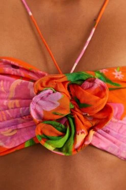 Farm Rio Orange Romantic Garden Crop Top 8 Farm Rio Orange Romantic Garden Crop Top -Farm Rio 309410 04