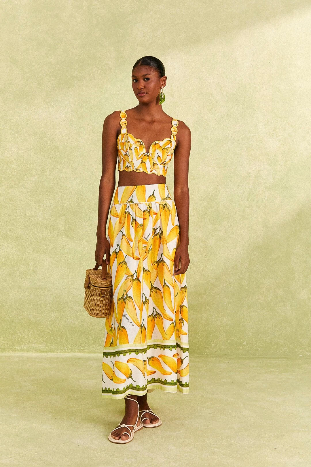 Farm Rio Off-White Peppers Top 2 Farm Rio Off-White Peppers Top - Image 2