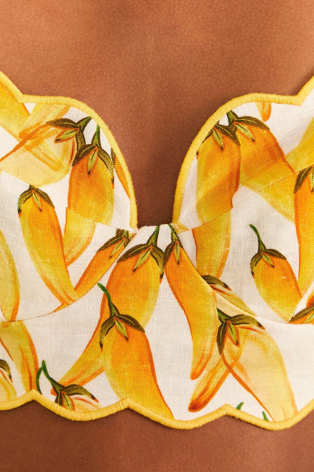 Farm Rio Off-White Peppers Top 5 Farm Rio Off-White Peppers Top - Image 5