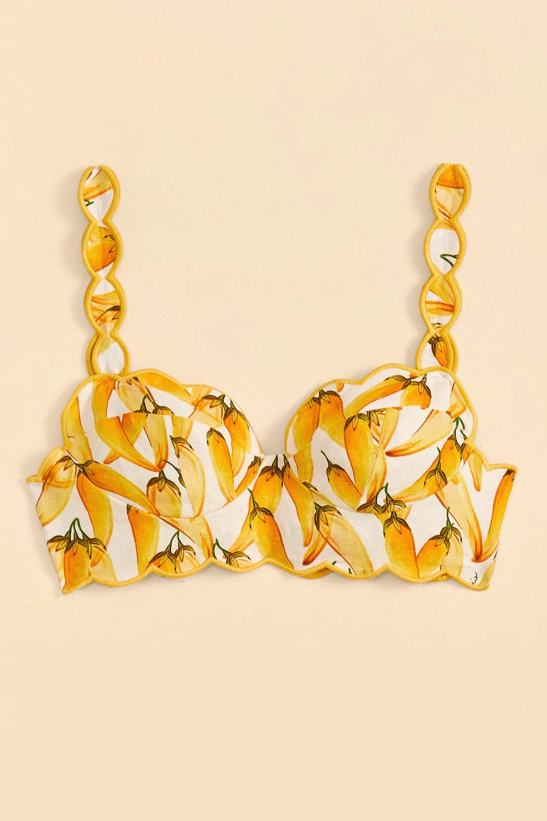 Farm Rio Off-White Peppers Top 6 Farm Rio Off-White Peppers Top - Image 6