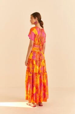 Farm Rio Summer Garden Ombre Lenzing™ Ecovero™ Viscose Maxi Dress -Farm Rio 309451 04