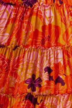 Farm Rio Beige Jungle Panther Lenzing™ Ecovero™ Viscose Maxi Dress -Farm Rio 309482 05