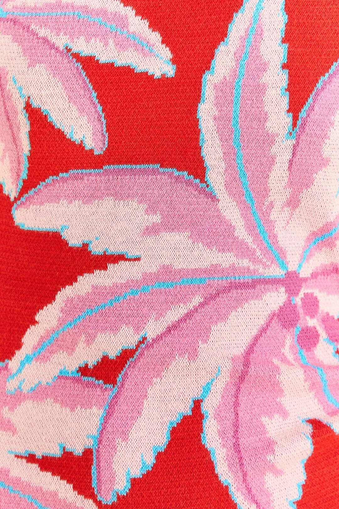 Farm Rio Red Coconut Tree Knit Dress 5 Farm Rio Red Coconut Tree Knit Dress - Image 5