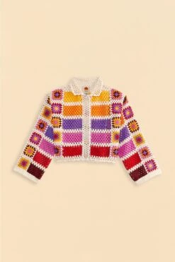 Farm Rio Mixed Crochet Stripes Shirt -Farm Rio 309541 06