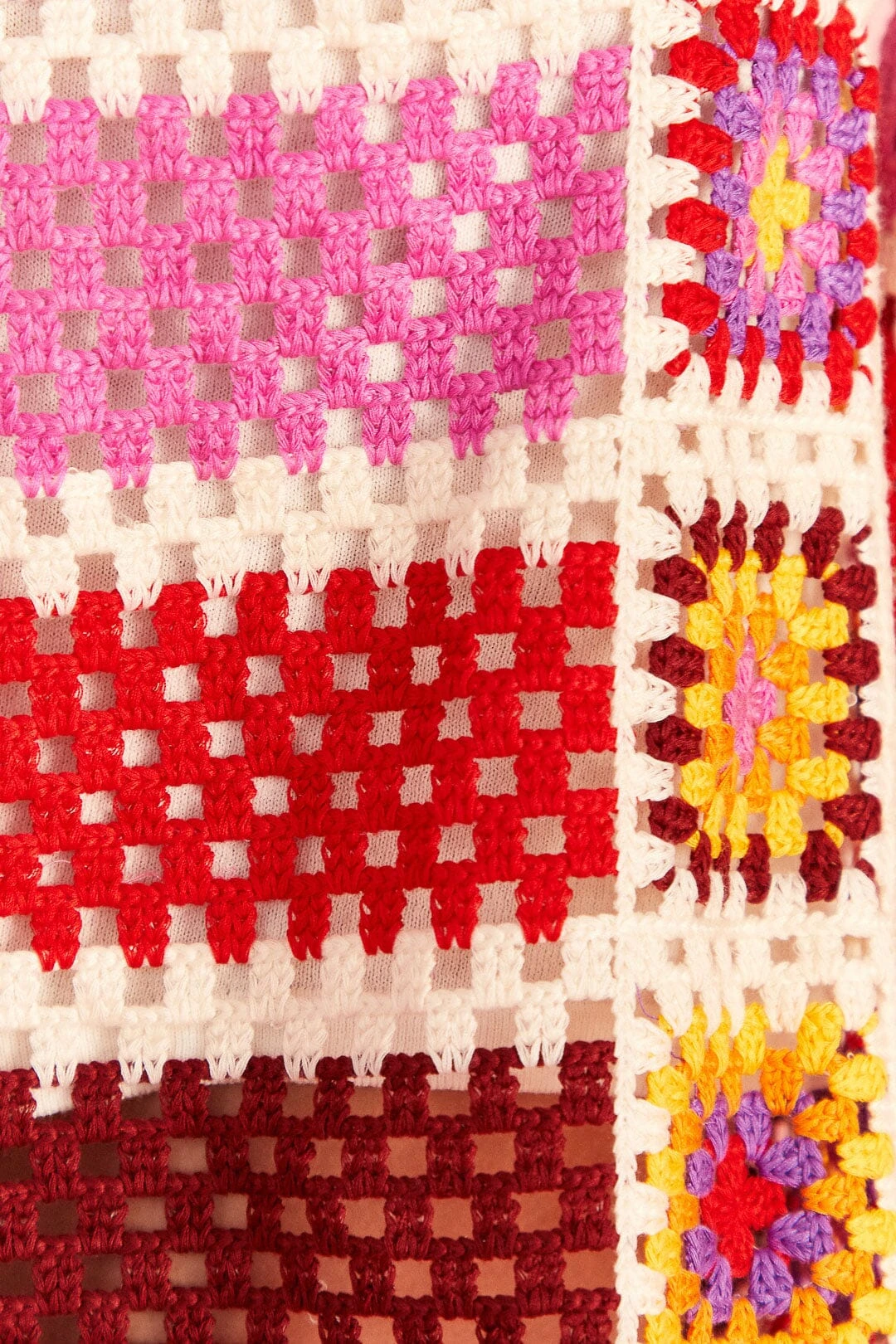 Farm Rio Mixed Crochet Stripes Shorts 5 Farm Rio Mixed Crochet Stripes Shorts - Image 5