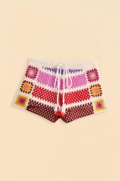 Farm Rio Mixed Crochet Stripes Shorts 11 Farm Rio Mixed Crochet Stripes Shorts -Farm Rio 309542 06