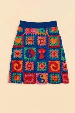 Farm Rio Crochet Icons Sweater Skirt -Farm Rio 309564 06