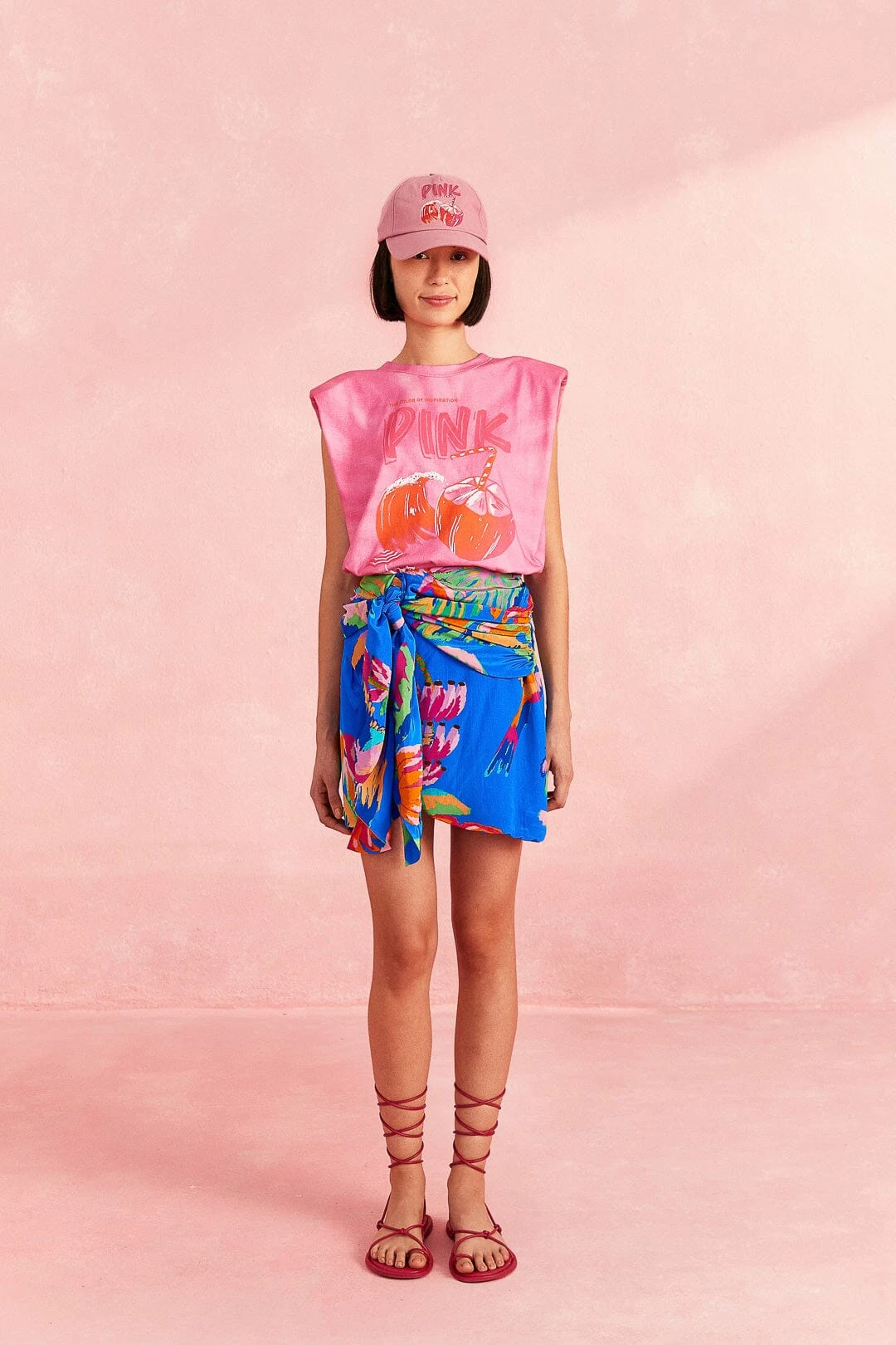 Farm Rio Pink Coconut Organic Cotton T-Shirt 2 Farm Rio Pink Coconut Organic Cotton T-Shirt - Image 2