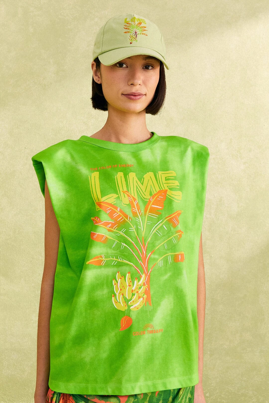 Farm Rio Green Lime Bananas Organic Cotton T-Shirt 1 Farm Rio Green Lime Bananas Organic Cotton T-Shirt