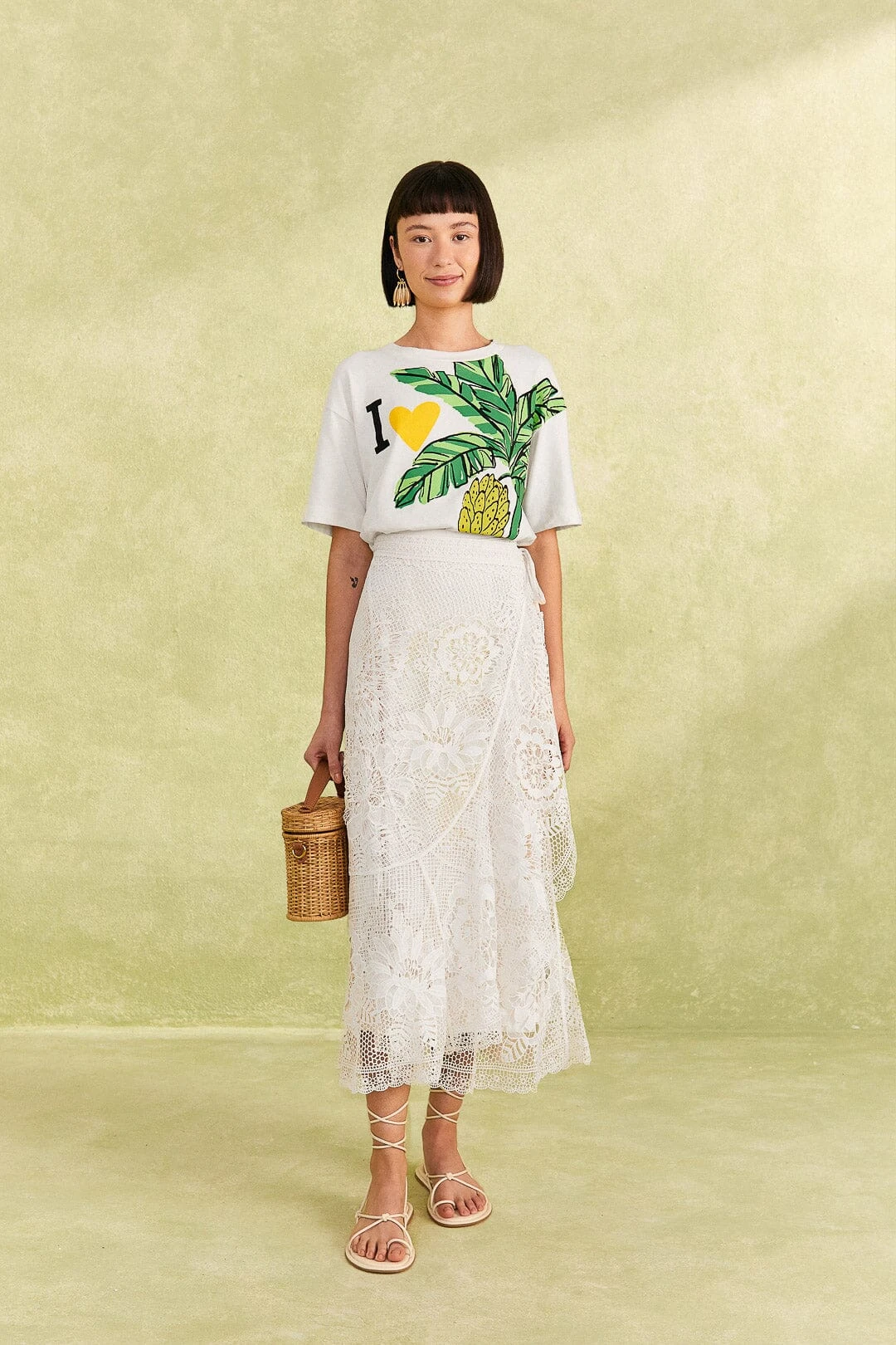 Farm Rio I Heart Bananas Organic Cotton T-Shirt 2 Farm Rio I Heart Bananas Organic Cotton T-Shirt - Image 2