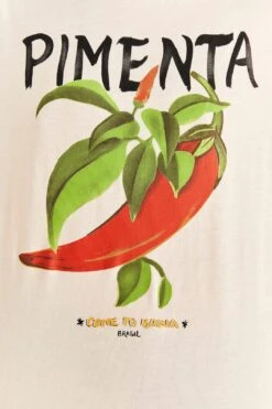 Farm Rio Off-White Peppers Organic Cotton T-shirt 8 Farm Rio Off-White Peppers Organic Cotton T-shirt -Farm Rio 309585 04
