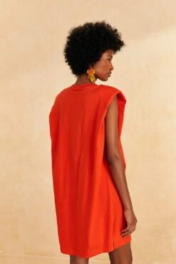 Farm Rio Red Brasil Mini T-Shirt Dress -Farm Rio 309588 04