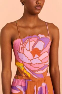 Farm Rio Embroidered Flower Top Maxi Dress 9 Farm Rio Embroidered Flower Top Maxi Dress -Farm Rio 309596 03