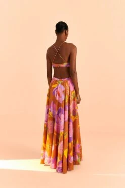 Farm Rio Embroidered Flower Top Maxi Dress 10 Farm Rio Embroidered Flower Top Maxi Dress -Farm Rio 309596 04