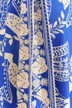 Farm Rio Blue Lace Banana Midi Dress -Farm Rio 309601 04