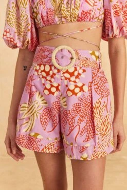 Farm Rio Pink Mixed Lobsters Shorts 8 Farm Rio Pink Mixed Lobsters Shorts -Farm Rio 309611 03