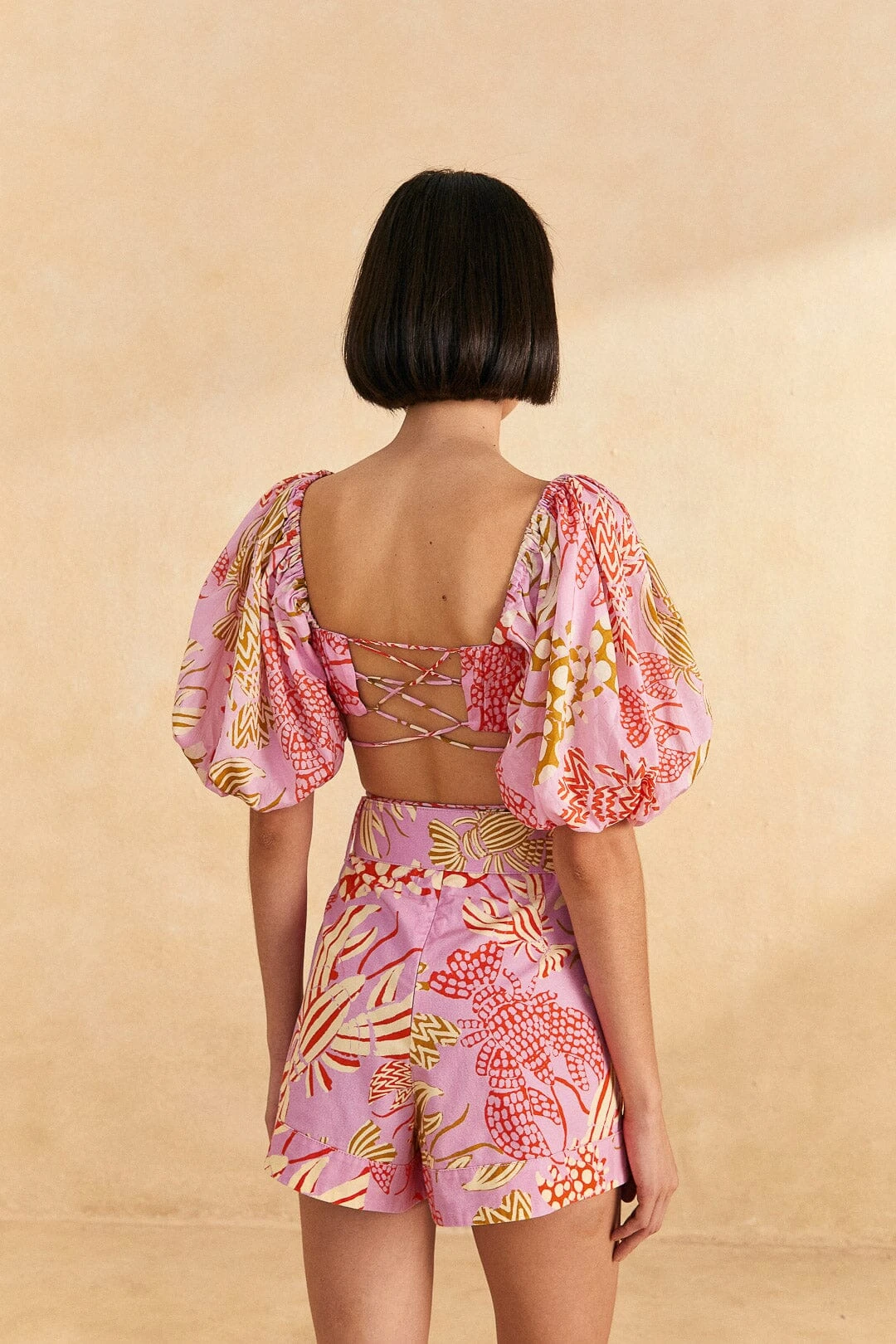 Farm Rio Pink Mixed Lobsters Shorts 4 Farm Rio Pink Mixed Lobsters Shorts - Image 4