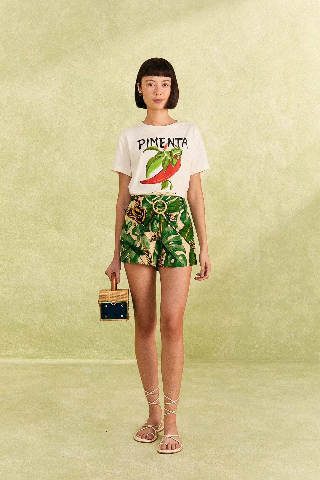 Farm Rio Tropical Leaves Shorts 1 Farm Rio Tropical Leaves Shorts