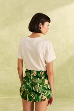 Farm Rio Tropical Leaves Shorts 9 Farm Rio Tropical Leaves Shorts -Farm Rio 310644 04