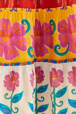 Farm Rio Off-White Vivid Garden Maxi Skirt -Farm Rio 310663 06