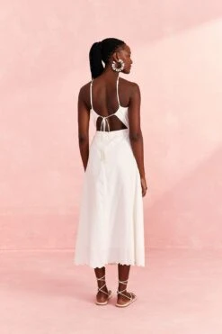 Farm Rio Off-White Embroidered Midi Dress 9 Farm Rio Off-White Embroidered Midi Dress -Farm Rio 310674 04