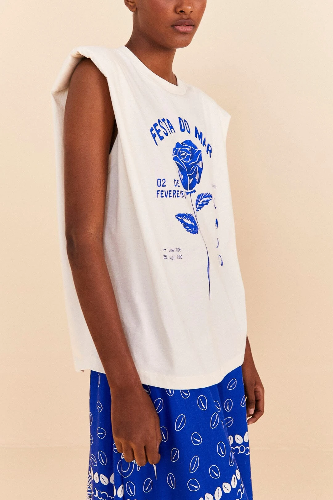 Farm Rio Festa Do Mar Organic Cotton T-Shirt 3 Farm Rio Festa Do Mar Organic Cotton T-Shirt - Image 3