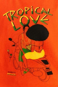 Farm Rio Orange Tropical Love Organic Cotton T-Shirt 8 Farm Rio Orange Tropical Love Organic Cotton T-Shirt -Farm Rio 310678 04