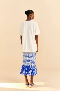 Farm Rio White Mar Da Bahia Organic Cotton T-shirt 9 Farm Rio White Mar Da Bahia Organic Cotton T-shirt -Farm Rio 310696 04