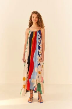 Farm Rio Super Fun Daisy Maxi Dress -Farm Rio 311363 03