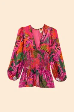 Farm Rio Pink Cool Leopards Lenzing™ Ecovero™ Viscose Mini Dress 9 Farm Rio Pink Cool Leopards Lenzing™ Ecovero™ Viscose Mini Dress -Farm Rio 311369 06