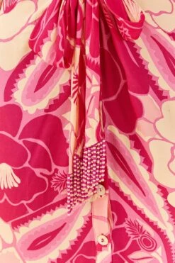 Farm Rio Pink Tropical Groove Midi Dress 10 Farm Rio Pink Tropical Groove Midi Dress -Farm Rio 311372 05