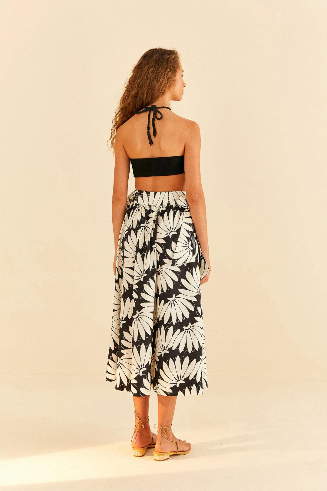 Farm Rio Black Copacabana Bow Midi Skirt 5 Farm Rio Black Copacabana Bow Midi Skirt - Image 5
