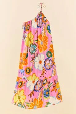Farm Rio Pink Full Garden Maxi Dress 8 Farm Rio Pink Full Garden Maxi Dress -Farm Rio 311377 05