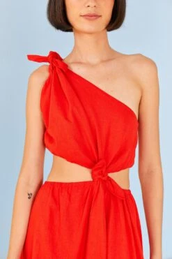 Red Knot Midi Dress -Farm Rio 311386 03