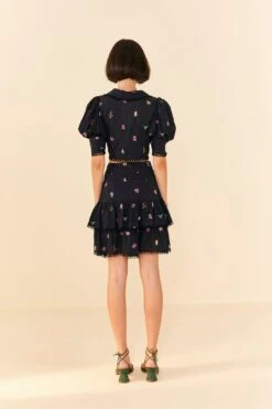 Farm Rio Zodiac Cross Stitch Mini Skirt 7 Farm Rio Zodiac Cross Stitch Mini Skirt -Farm Rio 311416 03 1