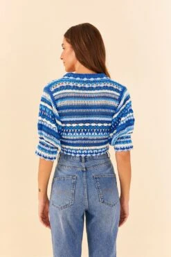 Farm Rio Multi Stitches Crochet Collar Blouse -Farm Rio 311558 04