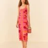 Farm Rio Pink Rio Tiles Knit Dress