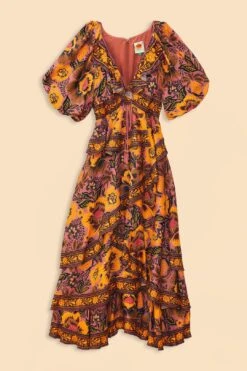 Farm Rio Blush Garden Bloom Maxi Dress 13 Farm Rio Blush Garden Bloom Maxi Dress -Farm Rio 312002 07