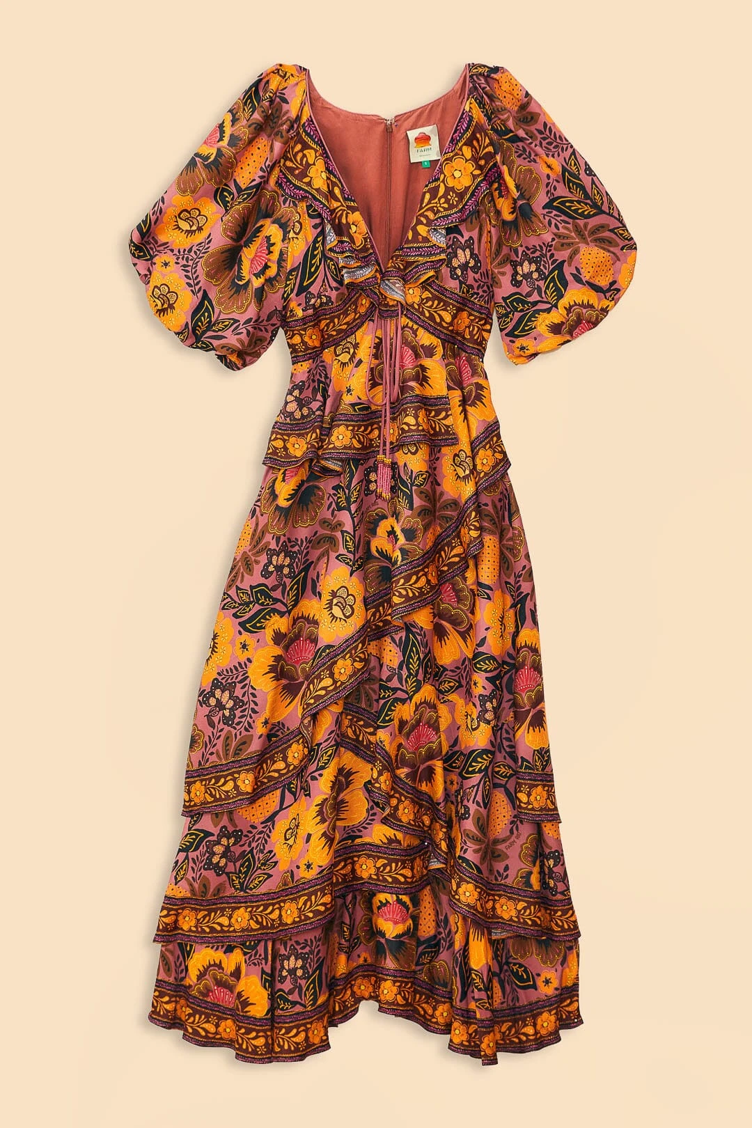 Farm Rio Blush Garden Bloom Maxi Dress 7 Farm Rio Blush Garden Bloom Maxi Dress - Image 7