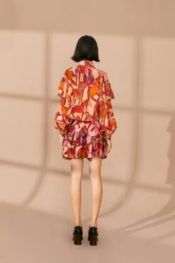 Farm Rio Rose Wild Horses Bow Neck Tie Blouse 9 Farm Rio Rose Wild Horses Bow Neck Tie Blouse -Farm Rio 312022 04